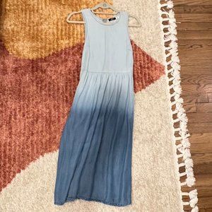 Never Worn! BDG Sleeveless Ombre Chambray Tank Midi Dress with Pockets